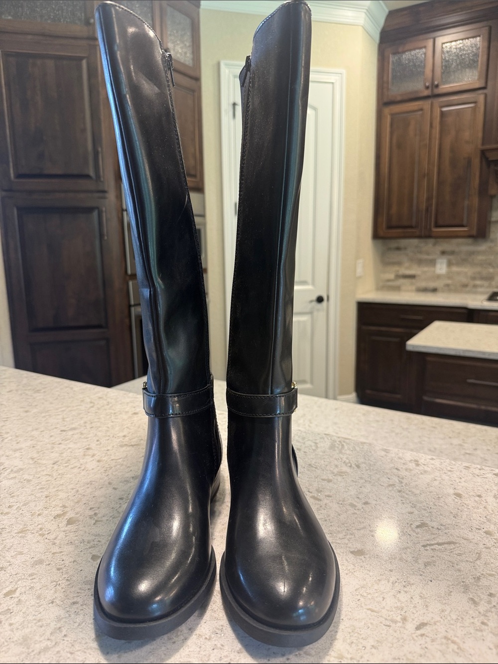 INC International Concepts Black Over-the-Knee Riding Boots